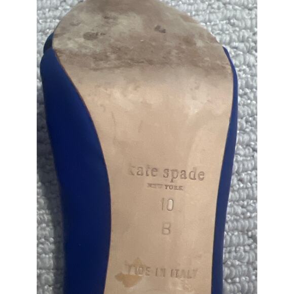 Kate Spade Billie Royal Blue Peep Toe heels Size 10 - Picture 9 of 10